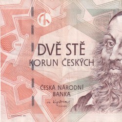 Czech Republic 200 Korun Rare Note #B2