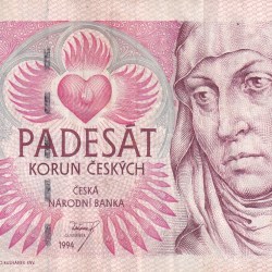 Czech 50 Korun Rare Note #B2