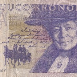Sweden 20 Kronor small type Rare Note #B2