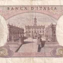 Alternative view of Italy 10 000 Lire (Michelangelo) Rare World Note#B2