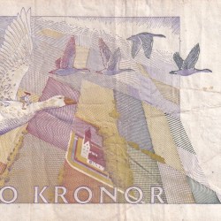Alternative view of Sweden 20 Kronor small type Rare Note #B2