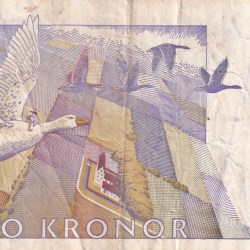 Alternative view of Sweden 20 Kronor small type Rare Note #B2