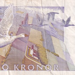 Alternative view of Sweden 20 Kronor small type Rare Note #B2