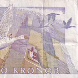 Alternative view of Sweden 20 Kronor small type Rare Note #B2