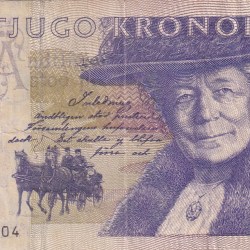 Sweden 20 Kronor small type Rare Note #B2