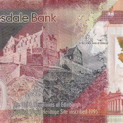 Alternative view of Scotland 10 Pounds (Clydesdale Bank) Rare Polymer World Note#B2