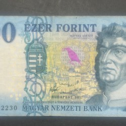 Hungary 1000 Forint Rare Note #B2