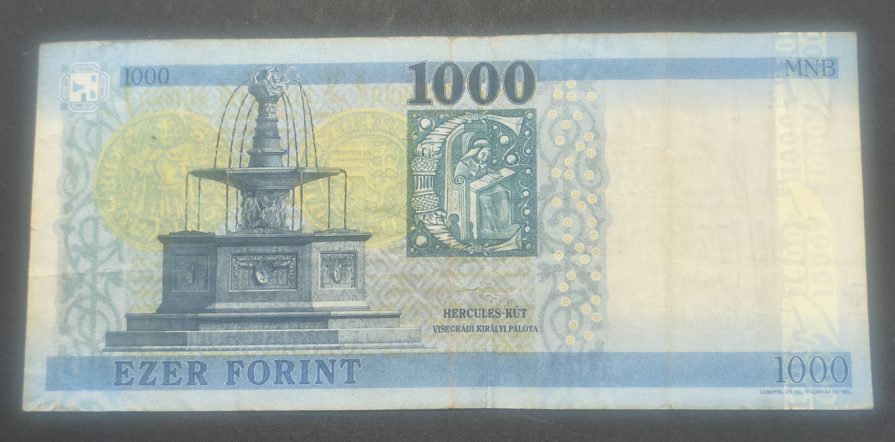 Hungary 1000 Forint Rare Note #B2 - Image 2