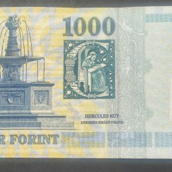 Alternative view of Hungary 1000 Forint Rare Note #B2
