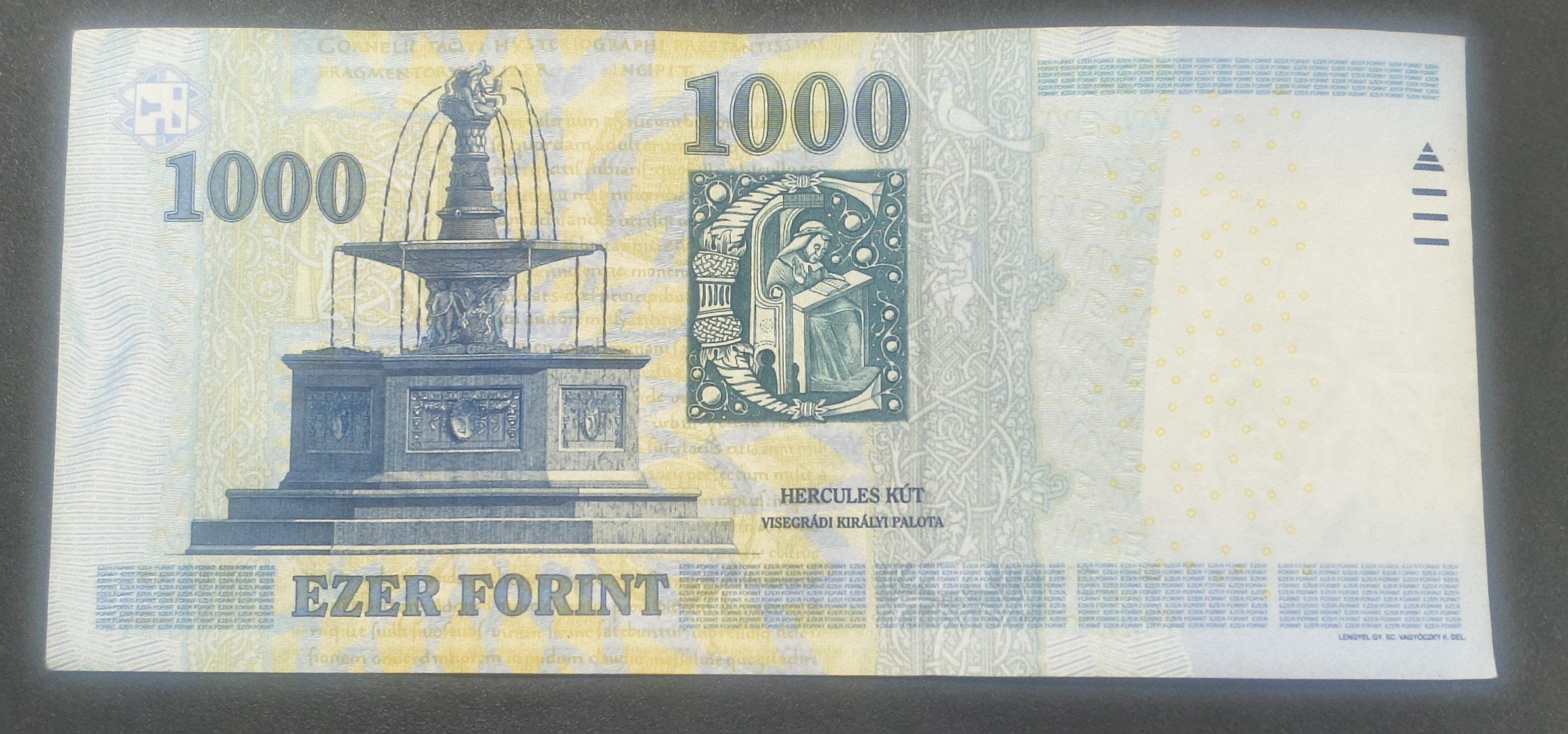 Hungary 1000 Forint Rare Note #B2 - Image 2