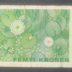 Alternative view of Norway 50 Kroner 1994-2020; Asbjørnsen Rare Note #B2