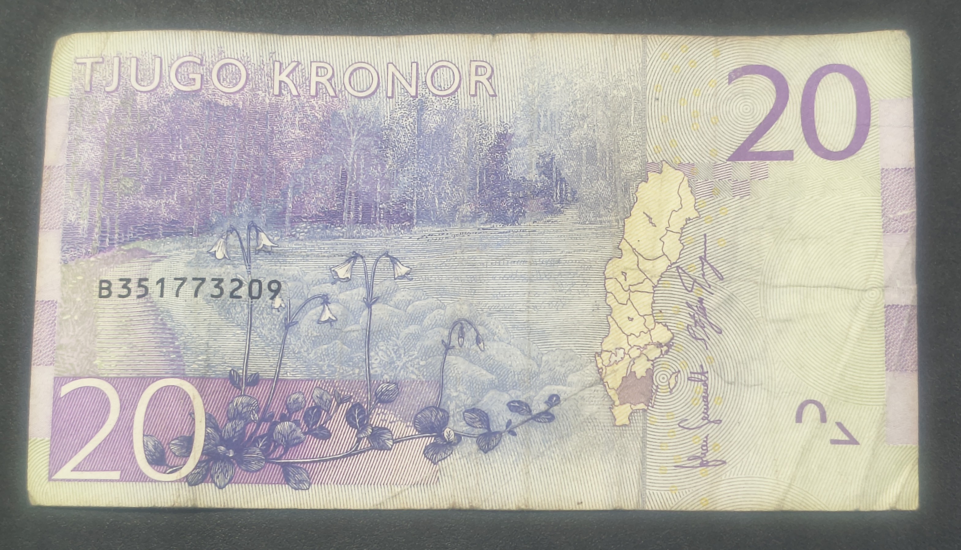 Sweden 20 Kronor Rare Note #B2 - Image 2