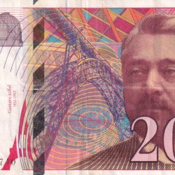 France 200 Francs (Eiffel, type 1995) Rare Foreign Note