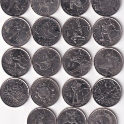 19 Different Canada 25 Cent Commemorative Coin (19 Pcs) Coin Set #Z-127