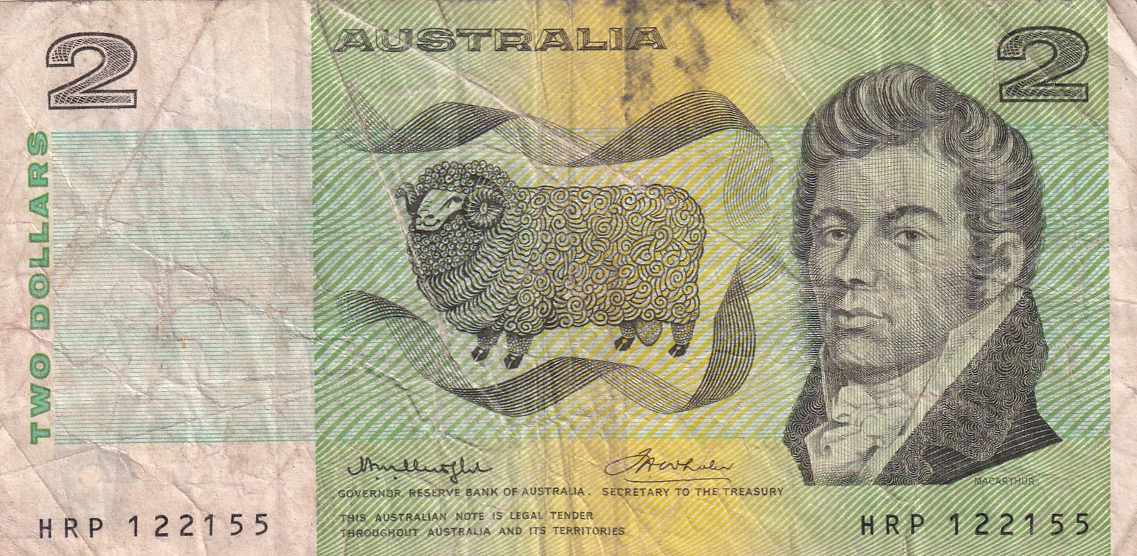 Australia 2 Dollars Rare World Note