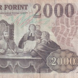 Alternative view of Hungary 2000 Forint Rare World Note #B2
