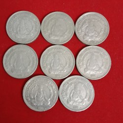 Five Rs Copper Nickel 8th World Tamil Conference Saint Thiruvallur Noida Mint Coins 8 Pcs Given