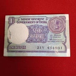 One Rs Old Rare Full Bundle Finance Minister S.venketraman Unc Condition 1989 Year 454901