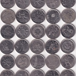 36 Different Commemorative Rare Canada 25 Cent Commemorative Coin (36 Coin Set ) #Z-156