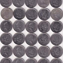 Alternative view of 36 Different Commemorative Rare Canada 25 Cent Commemorative Coin (36 Coin Set ) #Z-156