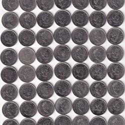 Alternative view of 67 Different Canada 25 Cent Commemorative Coin Set (67 Pcs Set) #Z-157