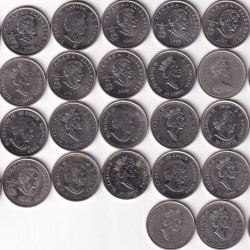 Alternative view of 31 Different Canada 25 Cent Commemorative Coin Set (31 Pcs Set) #Z-158