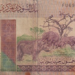 Sudan 50 Sudanese Pound Rare World Note #B2
