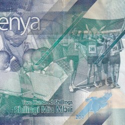 Alternative view of Kenya 200 Shillings Rare World Note #B2