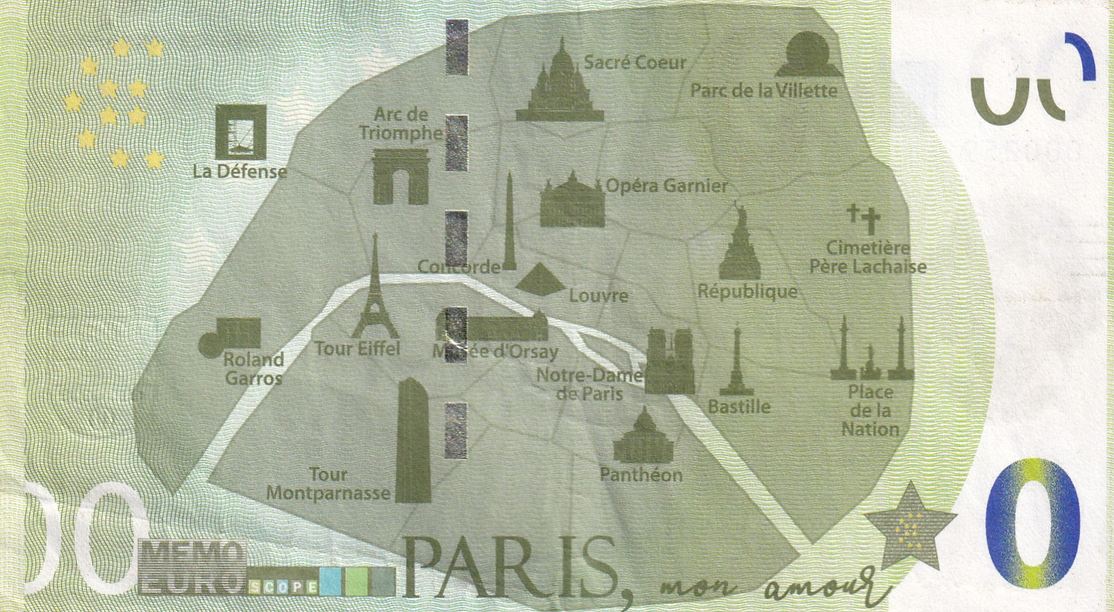 France 0 euro Rare World Note #B2 - Image 2