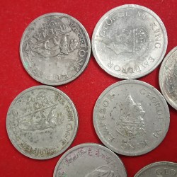 Alternative view of George Vi One Rupee 1947 Year British of India 8 Pcs Given
