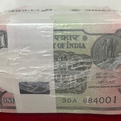 2020 one rupees sealed pack Rim 1000 note Rare date