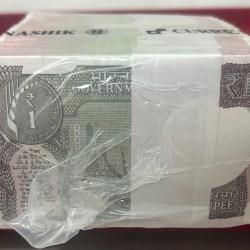 Alternative view of 2020 one rupees sealed pack Rim 1000 note Rare date