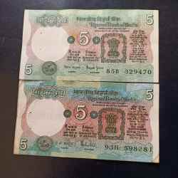 Reserve Bank of India Denominaton 5₹ Condition unc Governor Vimal jalan A n Malhotra Same and similar set are available