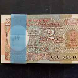 Reserve Bank of India Denominaton 2₹ satellite bundle Gem unc condition Governor A.N. MALHOTRA SAME AND SIMILAR BUNDLE AVAILABLE