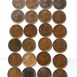 Alternative view of British India Set of 24 pieces of 24 different year King and emperor George v and George vi. Year 1919-13-14-15-16-17-19-20-21-22-23-24-25-26-27-29-30-32-33-3435-36-39-40 Same and similar date available