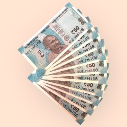 Rs 50 India Banknote Set 786108 Number 10 Note Set Unique and Rare