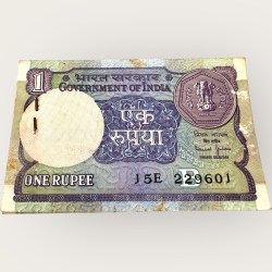 Re 1 India Banknote Serial Bundle "B" Inset Signed By Rs Bimal Jalan 1990 UNC