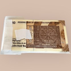 Alternative view of Rs 10 Star Issue Serial Bundle Signed By Sanjay Malhotra Prefix 99A Inset R Year 2025 Very Unique and rare