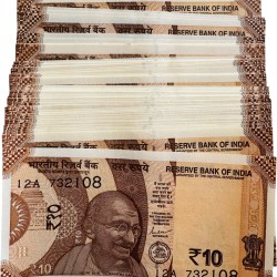 Rs 10 India Banknote 100 Banknotes Ending 108 100 Notes Unique and Rare