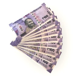 Rs 100 India Banknote Solid Fancy Set 100100 TO 900900 Gem UNC Unique Collection