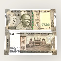 IS 184 Rs 500 India Banknote Star Replacement Issue 6MQ Inset T 2024 Limited Issue Signed By Shaktikant Das Unique and Rare