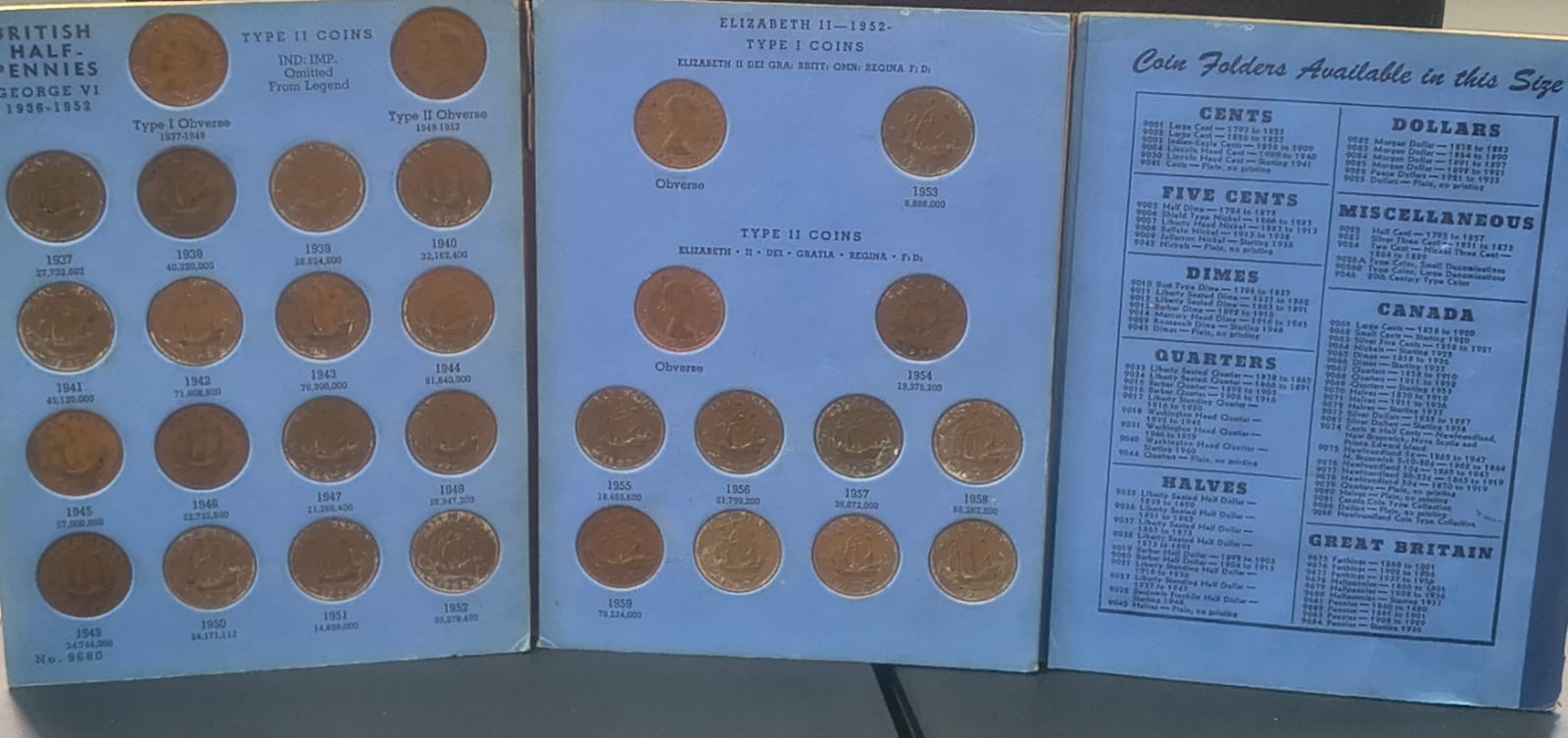 GREAT BRITAIN HALF PENNIES (30 COIN) SET