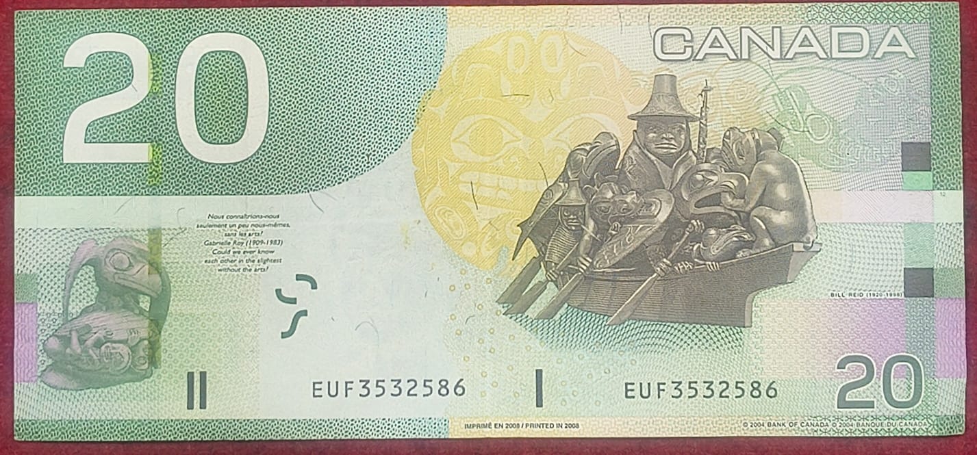 Canada 20 Dollars Rare Note #B-2 - Image 2
