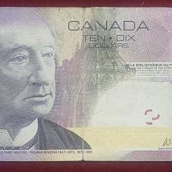 Canada 10 Dollars Rare Note #B-2