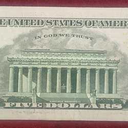 Alternative view of United States 5 Dollars (Federal Reserve) Rare Note #B-2