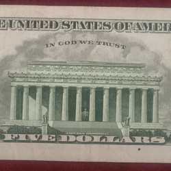 Alternative view of United States 5 Dollars (Federal Reserve) Rare Note #B-2