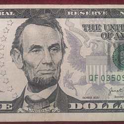 United States 5 Dollars (Federal Reserve) Rare Note #B-2