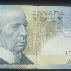 Canada 5 Dollars Rare Bank Note#B-2