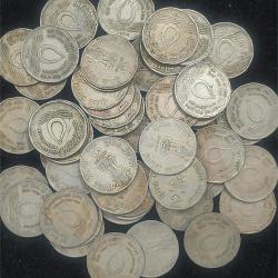 India 2 Rupees FAO ( World Food Day - Water For Life) 1994 Rare (10 Pcs Lott)