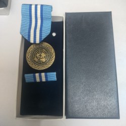 Alternative view of Rare Medale and Ribon of UNO Bronze